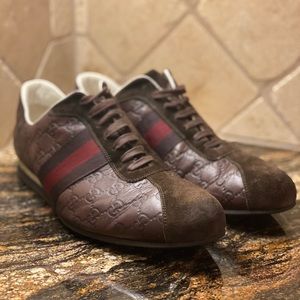 AUTHENTIC GUCCI MENS GG LOGO GUCCISSIMA  SHOES